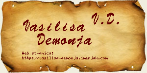 Vasilisa Demonja vizit kartica